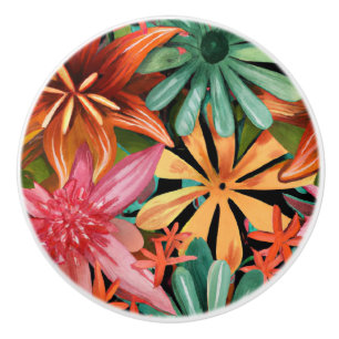 tropical/Hawaiian/floral/flower Ceramic Knob