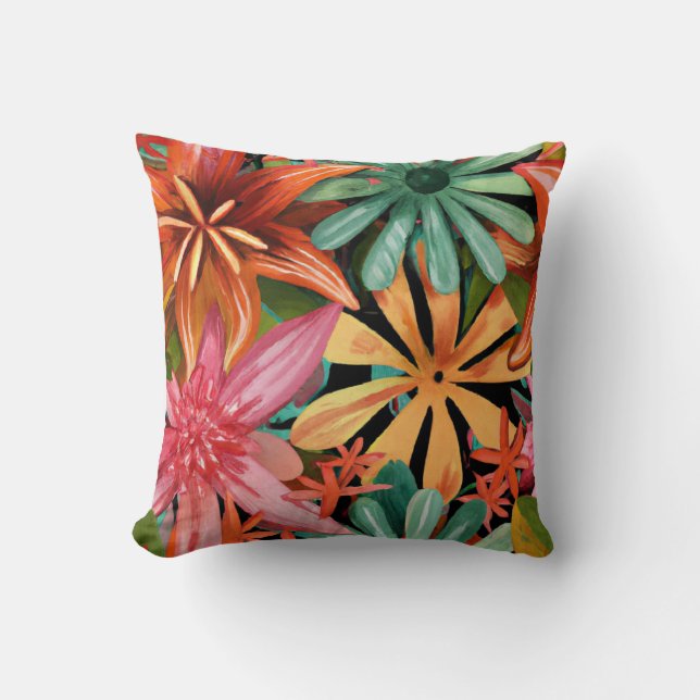 tropical/Hawaiian/floral/flower Cushion (Front)