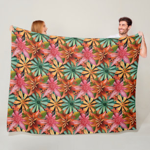 tropical/Hawaiian/floral/flower Fleece Blanket