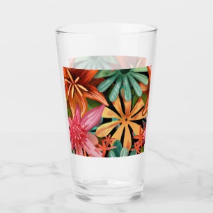 tropical/Hawaiian/floral/flower Glass