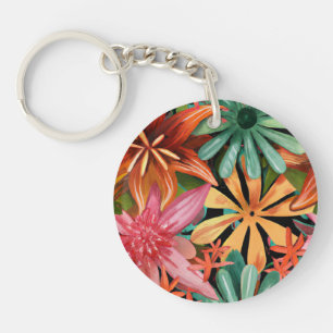 tropical/Hawaiian/floral/flower Key Ring