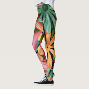 tropical/Hawaiian/floral/flower Leggings
