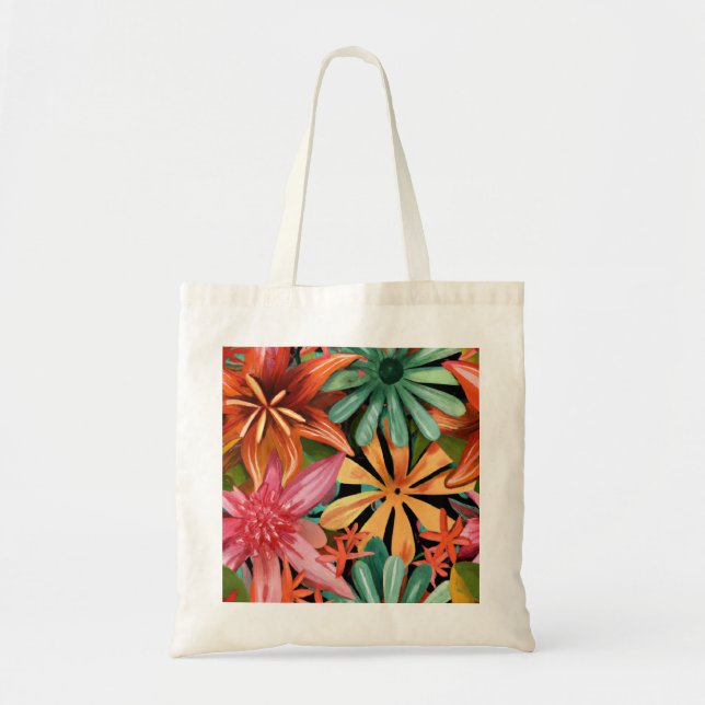 tropical/Hawaiian/floral/flower Tote Bag (Front)