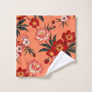 “Tropical Hawaiian Floral Wash Cloth