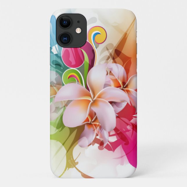 Tropical Hawaiian iPhone 11 Case (Back)