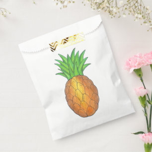 Tropical Hawaiian Island Luau Pineapple Fruit Favour Bag