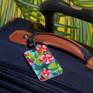 Tropical Hawaiian Luggage Tag