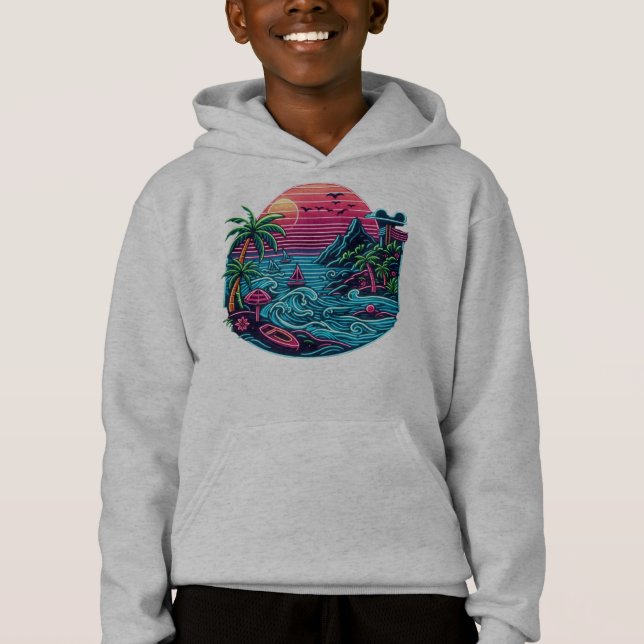 Tropical/Hawaiian neon beach (Front)
