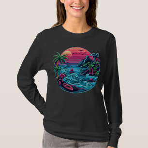 Tropical/Hawaiian neon beach T-Shirt