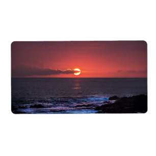 Tropical Hawaiian Ocean Sunset Background - Hawaii