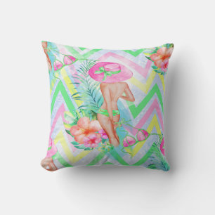 Tropical Hawaiian Pillow