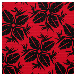 Tropical hawaiian print Bird of paradise fabric