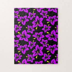 Tropical Hawiian Hibiscus Flowers Jigsaw Puzzle