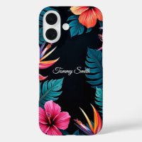 Tropical Hibiscus & Bird of Paradise Floral Design