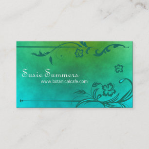 Tropical Hibiscus Cafe Restaurant Business Card