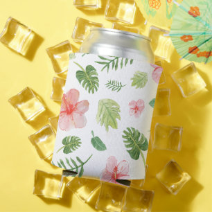 Tropical Hibiscus Can Cooler