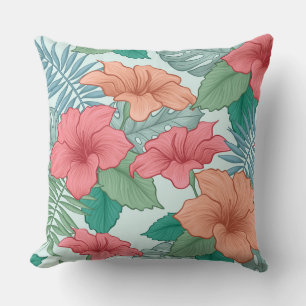 Tropical Hibiscus Cushion