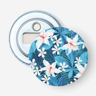 Tropical Hibiscus Floral Pattern 2 Bottle Opener