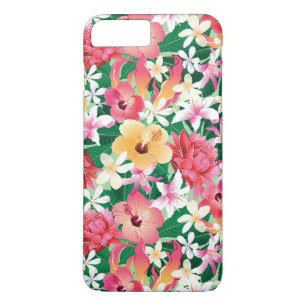 Tropical Hibiscus Floral Pattern 2 iPhone 8 Plus/7 Plus Case
