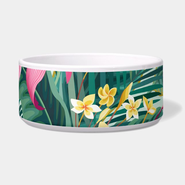 Tropical Hibiscus: Floral Seamless Pattern (Front)