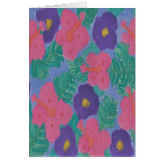 Tropical Hibiscus Flowers (Front)