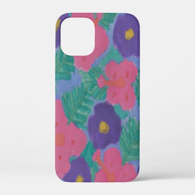Tropical Hibiscus Flowers Case-Mate iPhone Case (Back)