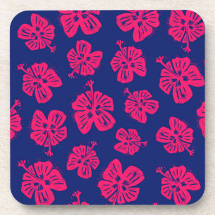 Tropical hibiscus for a bit of paradise at home coaster