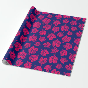 Tropical hibiscus for a bit of paradise at home wrapping paper