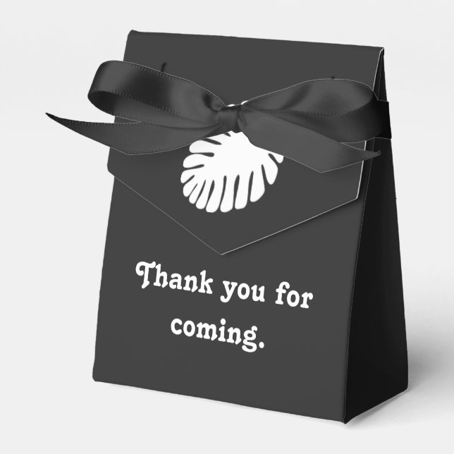 Tropical Hibiscus in Black Favour Box (Front Side)