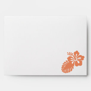 Tropical Hibiscus in Coral Envelopes