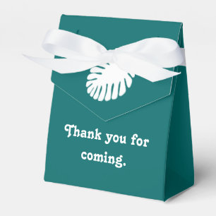 Tropical Hibiscus in Teal Favour Box
