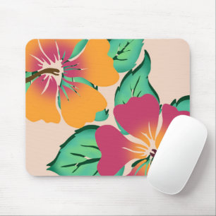 Tropical Hibiscus Mouse Pad