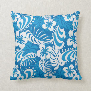 Tropical Hibiscus Pattern Cushion
