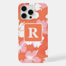 Tropical Hibiscus personalised Monogram
