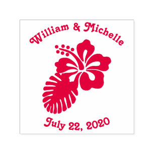 Tropical Hibiscus Self-Inking Accent Stamp