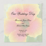 Tropical Hibiscus Square Wedding Program Template<br><div class="desc">Flat wedding programs with tropical hibiscus flowers on both sides.  Custom black text is easy to personalise for your wedding ceremony.  The "God Bless" line can be removed or changed as well.  Pink and orange flower images are perfect for a destination,  beach wedding event.</div>