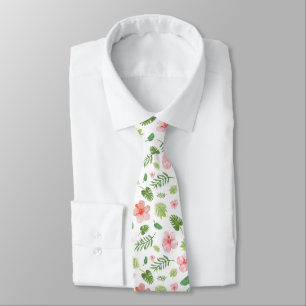 Tropical Hibiscus Tie