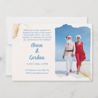 Tropical Holiday Card Invitation