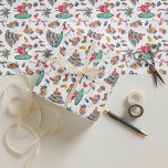 Tropical Holiday Christmas Wrapping Paper<br><div class="desc">Hand Drawn Christmas wrapping paper from Apt. 1708 formerly Grits & Grace Holiday Shoppe. Follow me and my other shops for all of your holiday,  wedding,  and birthday party needs.</div>