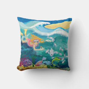 tropical holiday cushion