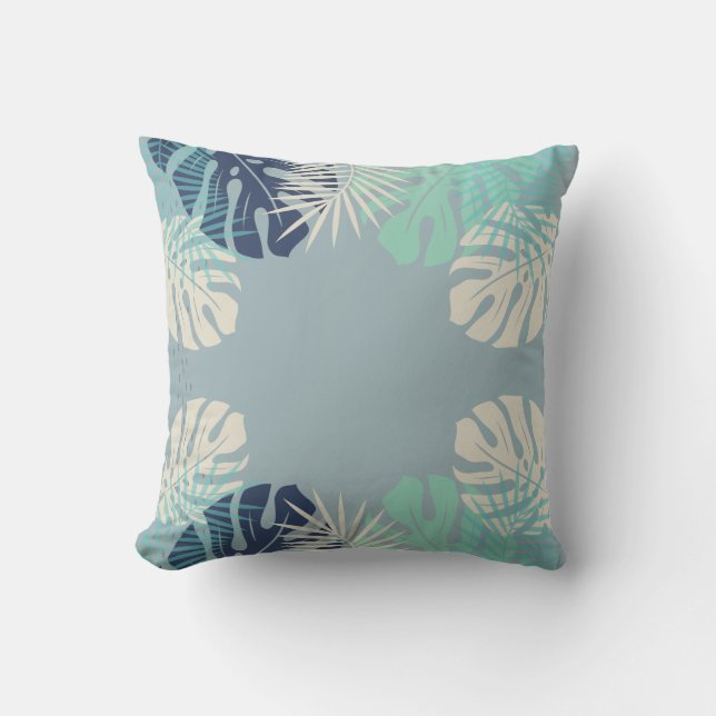 Tropical Holiday Leaves Vector Illustration Art Cushion (Front)
