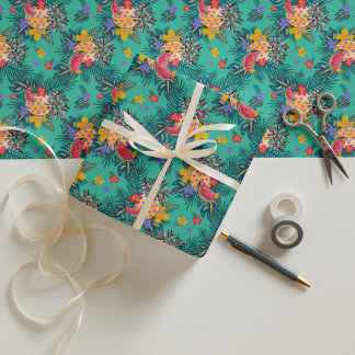 Tropical Holiday Wrapping Paper