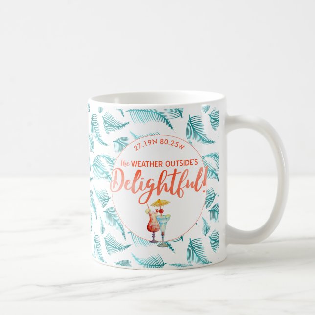 Tropical Holidays Christmas in the Tropics Photo Coffee Mug (Right)