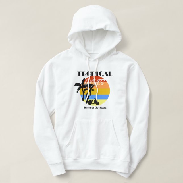 Tropical Hooded Sweatshirt (Design Front)