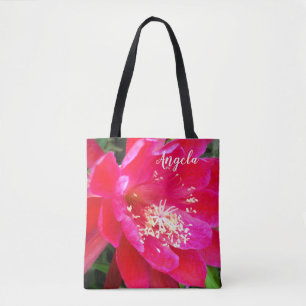 Tropical Hot Pink Epie Flower Photo Tote Bag