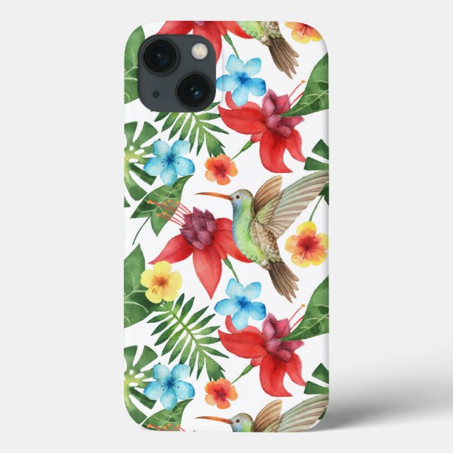 Tropical Hummingbird Case-Mate iPhone Case (Back)