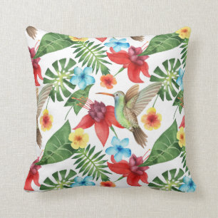 Tropical Hummingbird Cushion