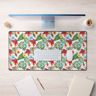 Tropical Hummingbird Desk Mat