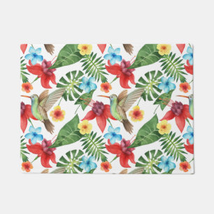 Tropical Hummingbird Doormat