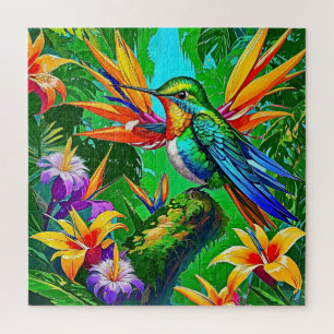 Tropical Hummingbird Jigsaw Puzzle